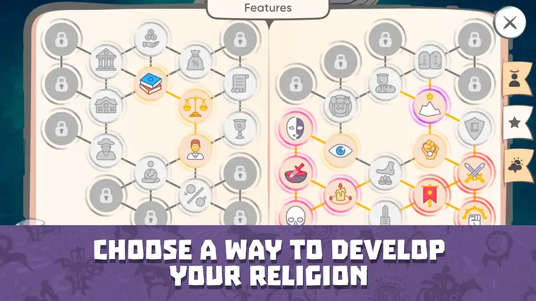 Download Religion Inc. God Simulator [MOD, Unlimited coins] + Hack [MOD, Menu] for Android