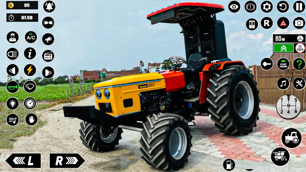 Download Indian Farming Tractor Driving [MOD, Unlimited money/gems] + Hack [MOD, Menu] for Android