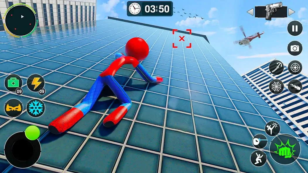 Download Flying Stickman Rope Hero Game [MOD, Unlimited coins] + Hack [MOD, Menu] for Android
