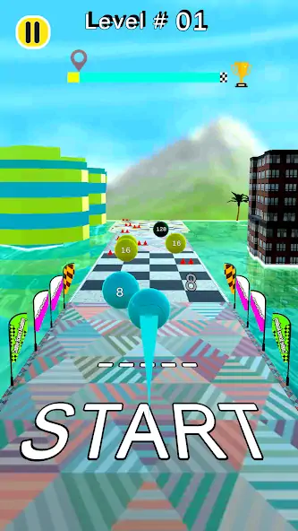 Download Sky Rolling Ball Game 3D Ball [MOD, Unlimited coins] + Hack [MOD, Menu] for Android