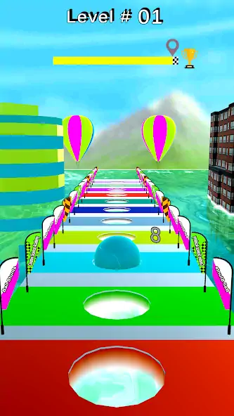 Download Sky Rolling Ball Game 3D Ball [MOD, Unlimited coins] + Hack [MOD, Menu] for Android