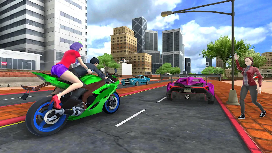 Download Nitro Bike Taxi [MOD, Unlimited money/gems] + Hack [MOD, Menu] for Android