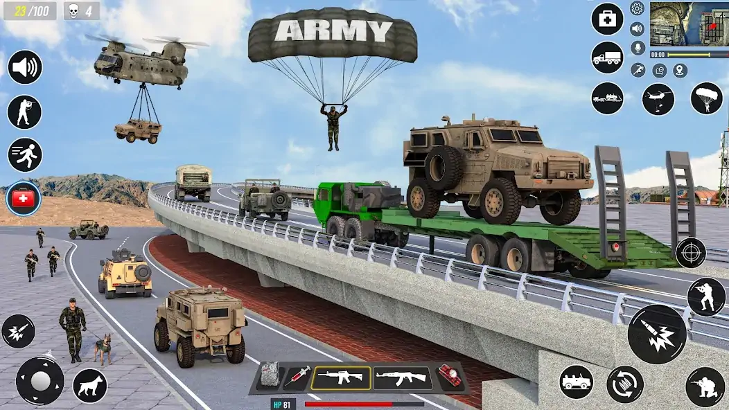 Download Army Truck Simulator Games 3D [MOD, Unlimited coins] + Hack [MOD, Menu] for Android