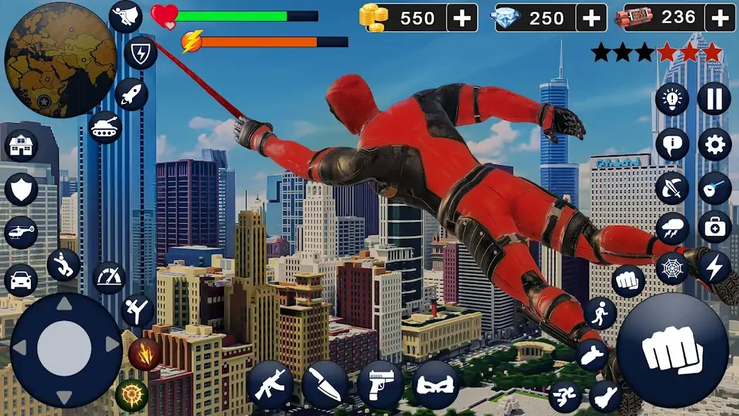 Download Spider Rope Hero Man Game [MOD, Unlimited coins] + Hack [MOD, Menu] for Android