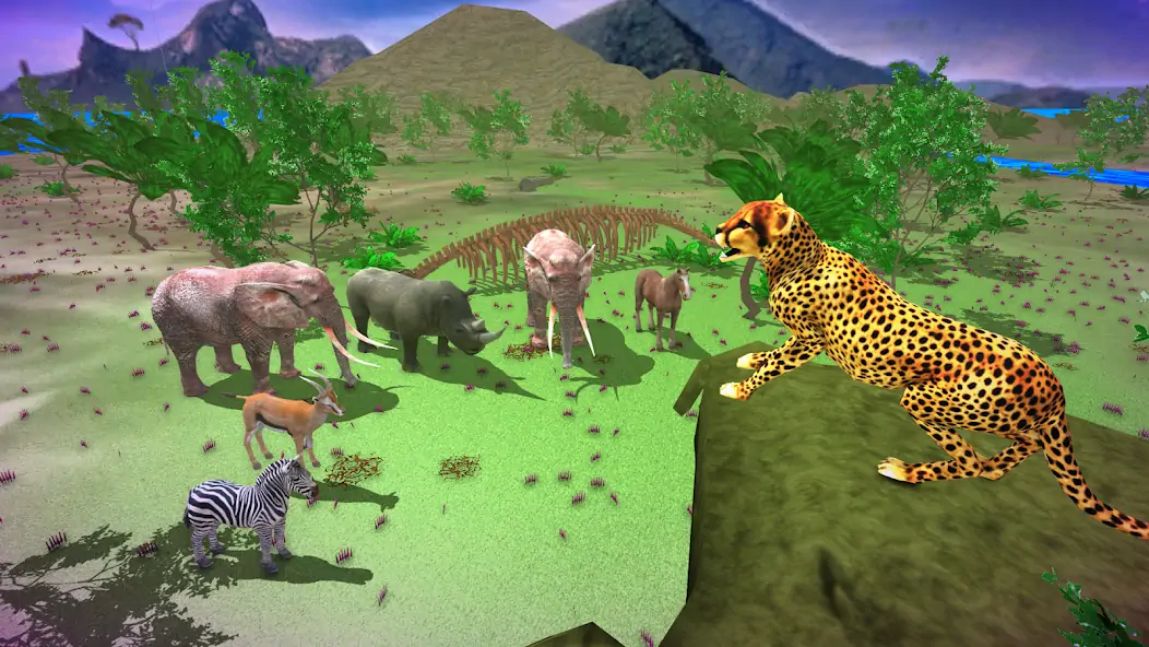 Download Lion Cheetah Wild Simulator [MOD, Unlimited coins] + Hack [MOD, Menu] for Android