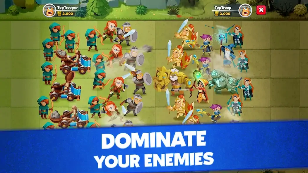 Download Top Troops : Conquer Kingdoms [MOD, Unlimited money] + Hack [MOD, Menu] for Android