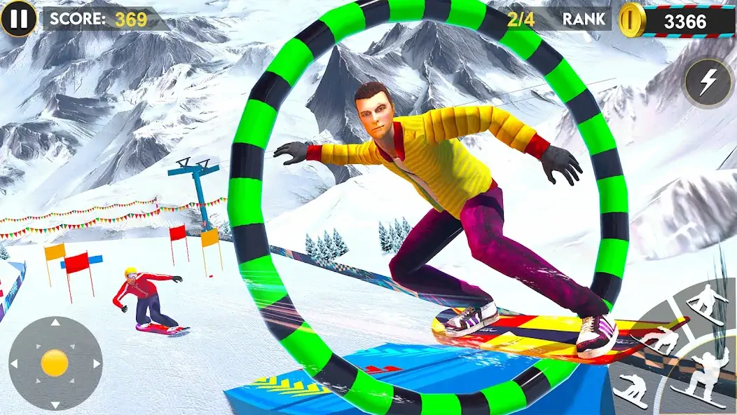 Download Snowboard Mountain Stunts 3D [MOD, Unlimited money/gems] + Hack [MOD, Menu] for Android
