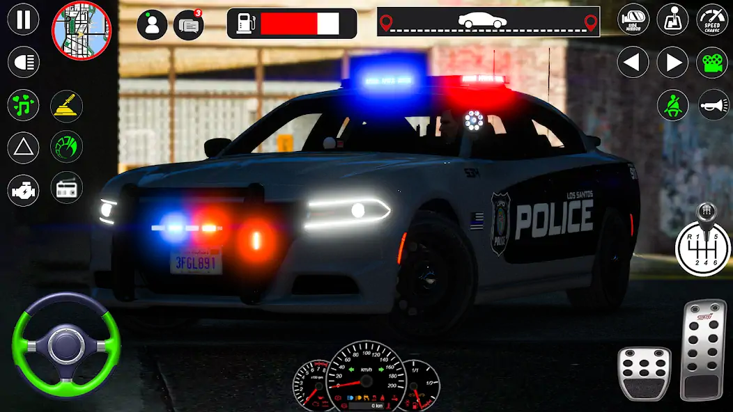 Download US Police Car Parking Sim 3D [MOD, Unlimited coins] + Hack [MOD, Menu] for Android