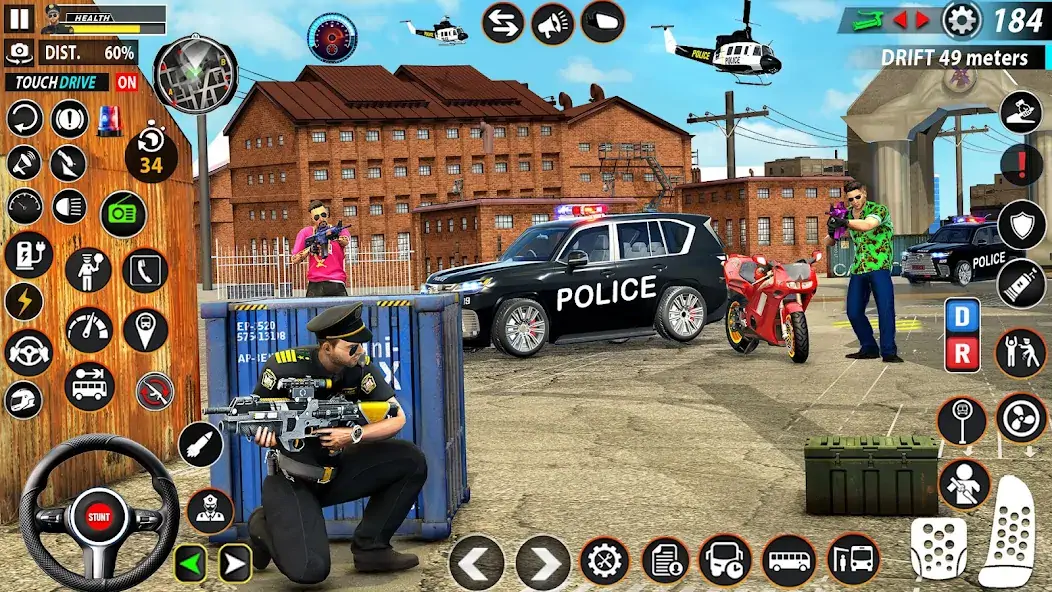 Download Police Moto Bike Chase Crime [MOD, Unlimited money/gems] + Hack [MOD, Menu] for Android