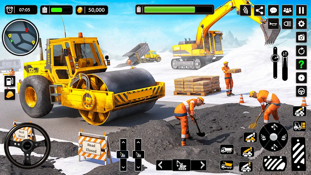 Download Snow Offroad Construction Game [MOD, Unlimited money/coins] + Hack [MOD, Menu] for Android