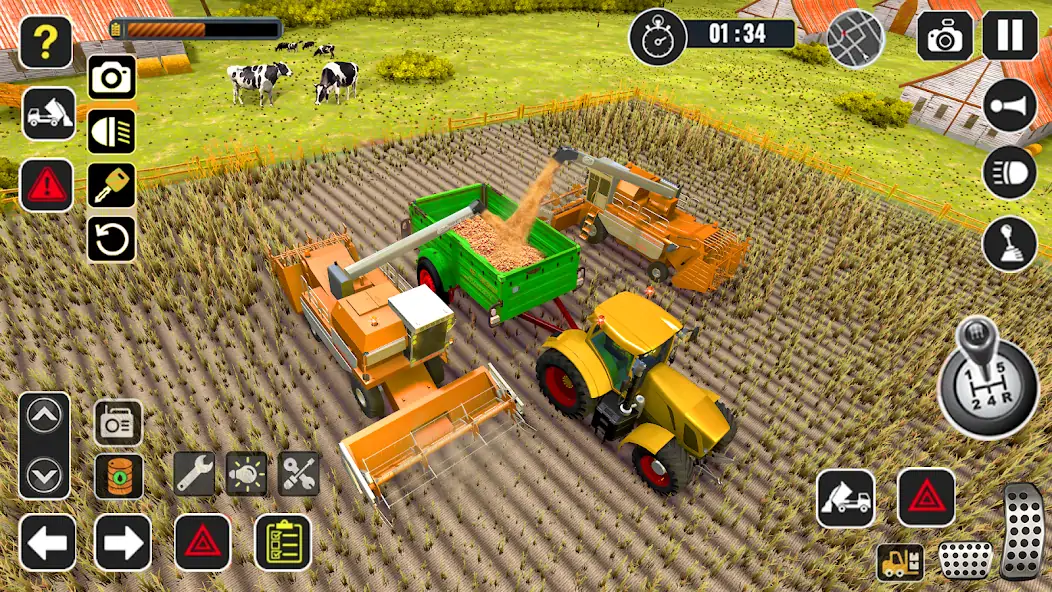 Download Tractor Farming Game Harvester [MOD, Unlimited money/gems] + Hack [MOD, Menu] for Android