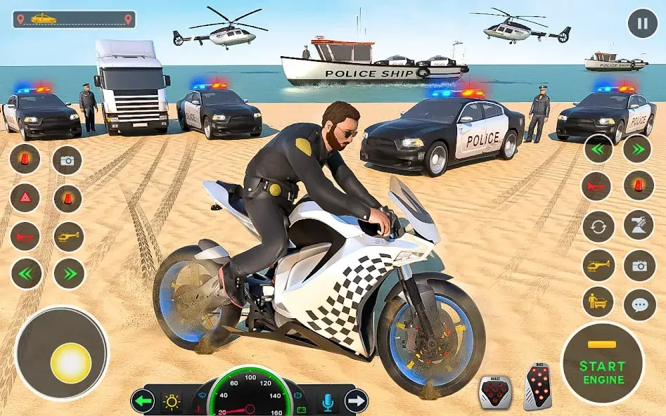 Download US Police Car Transport Truck [MOD, Unlimited money/coins] + Hack [MOD, Menu] for Android