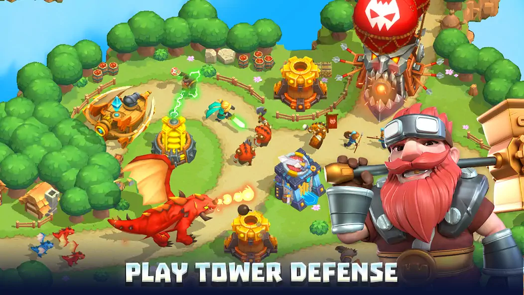 Download Wild Sky: Tower Defense TD [MOD, Unlimited money] + Hack [MOD, Menu] for Android