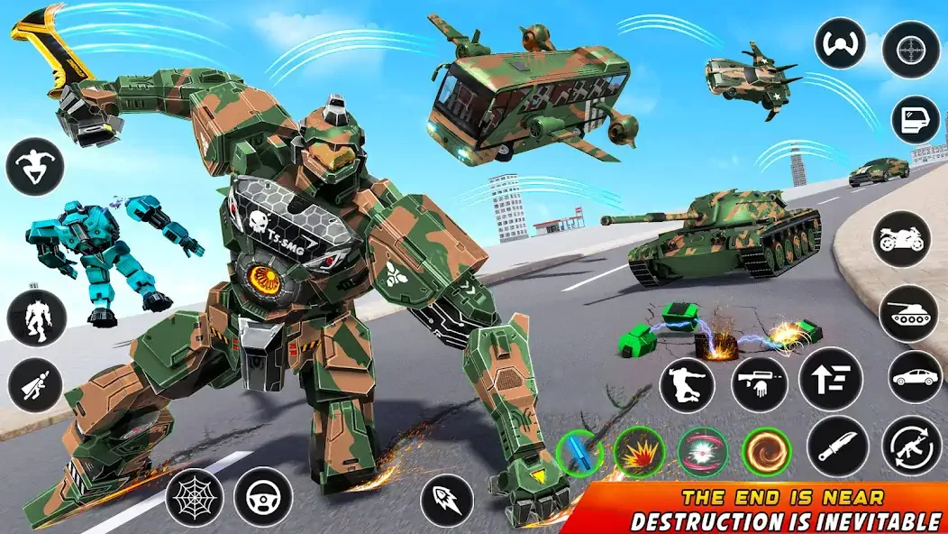 Download Army Bus Robot Car Game 3d [MOD, Unlimited money/coins] + Hack [MOD, Menu] for Android