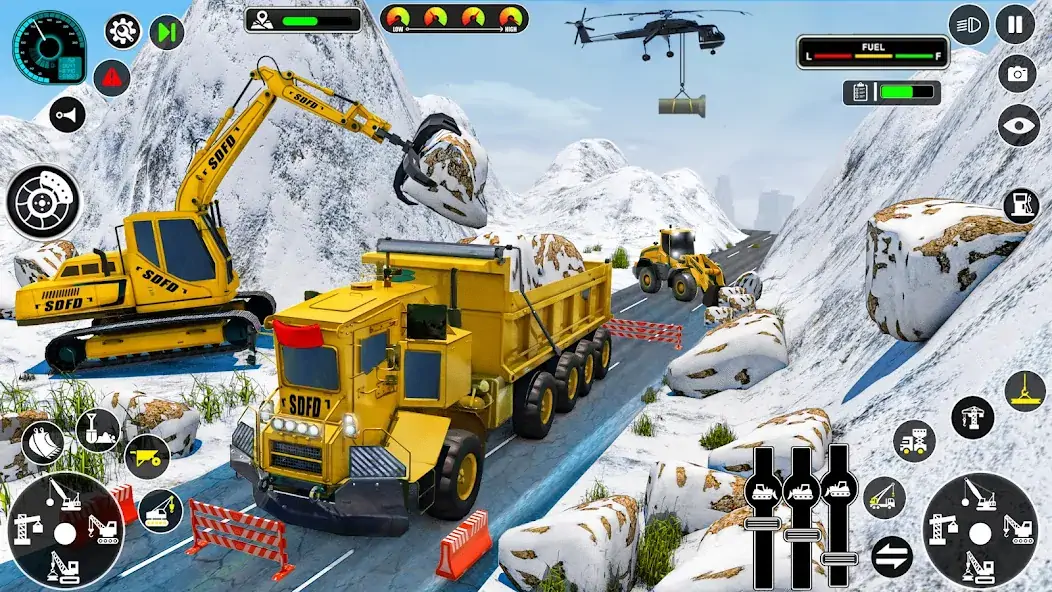 Download Grand Snow Excavator Simulator [MOD, Unlimited coins] + Hack [MOD, Menu] for Android