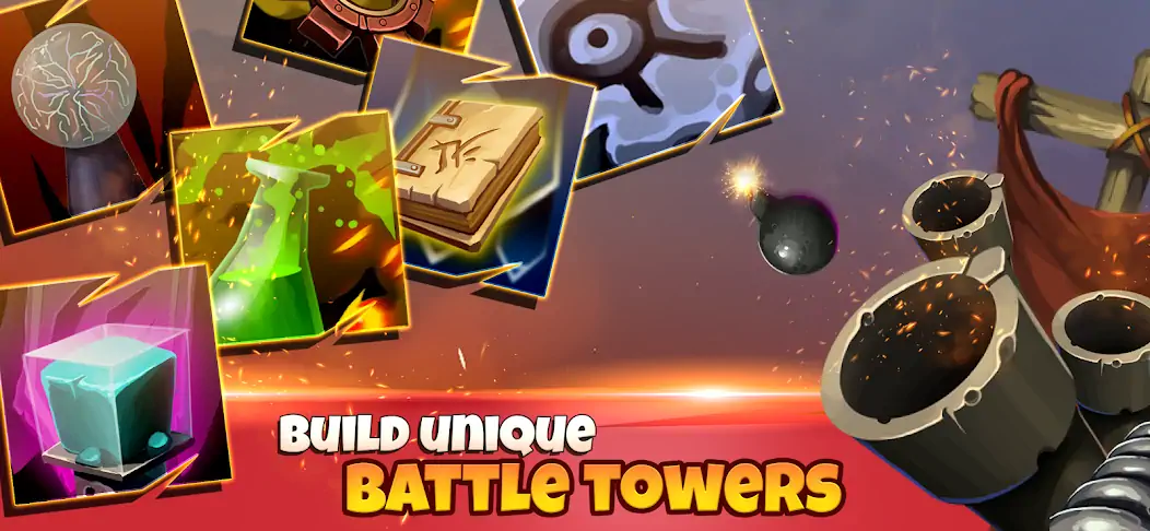Download TowerBall: Idle Incremental TD [MOD, Unlimited coins] + Hack [MOD, Menu] for Android