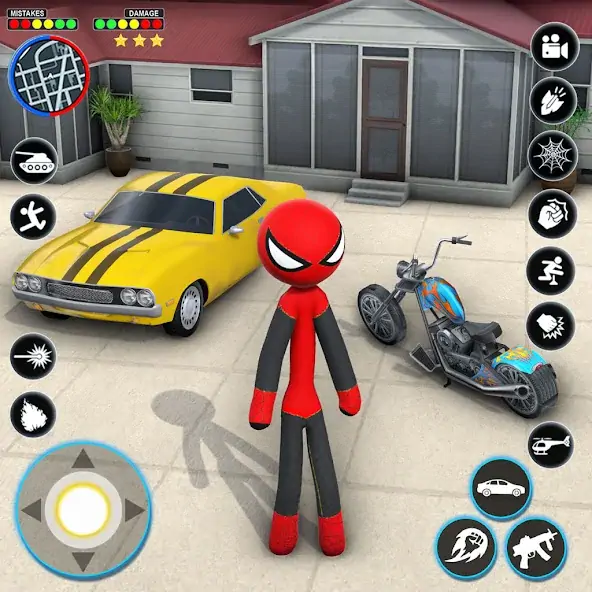 Download StickMan Rope Hero Spider Game [MOD, Unlimited money/gems] + Hack [MOD, Menu] for Android