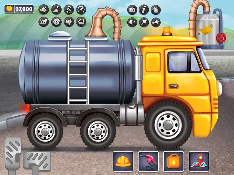 Download Kids Oil Tanker: Truck Games [MOD, Unlimited money/coins] + Hack [MOD, Menu] for Android