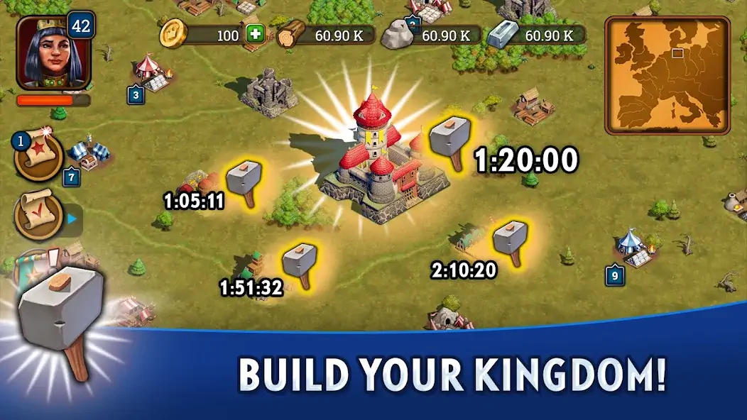 Download Medieval Kingdoms - Castle MMO [MOD, Unlimited money/gems] + Hack [MOD, Menu] for Android