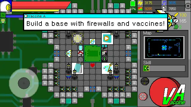 Download Vaccine A - defense game [MOD, Unlimited money/gems] + Hack [MOD, Menu] for Android