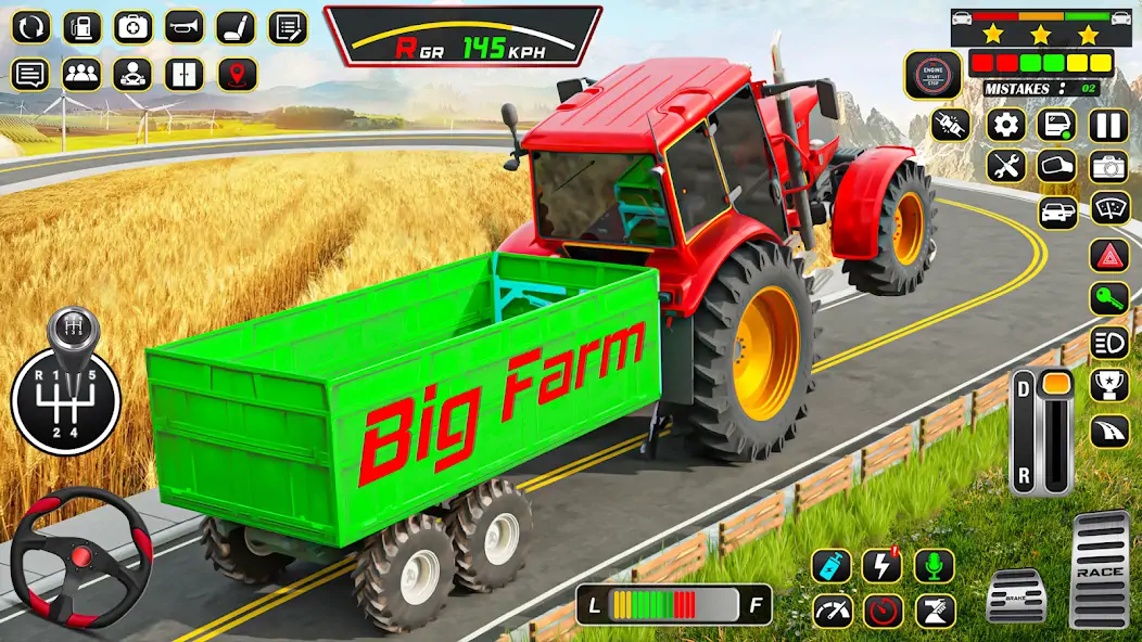 Download Farm Tractor Driving Game [MOD, Unlimited coins] + Hack [MOD, Menu] for Android