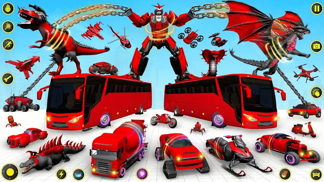 Download Bus Robot Car Game: Robot Game [MOD, Unlimited money] + Hack [MOD, Menu] for Android
