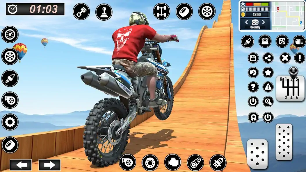 Download Bike Stunts Race : Bike Games [MOD, Unlimited money/gems] + Hack [MOD, Menu] for Android