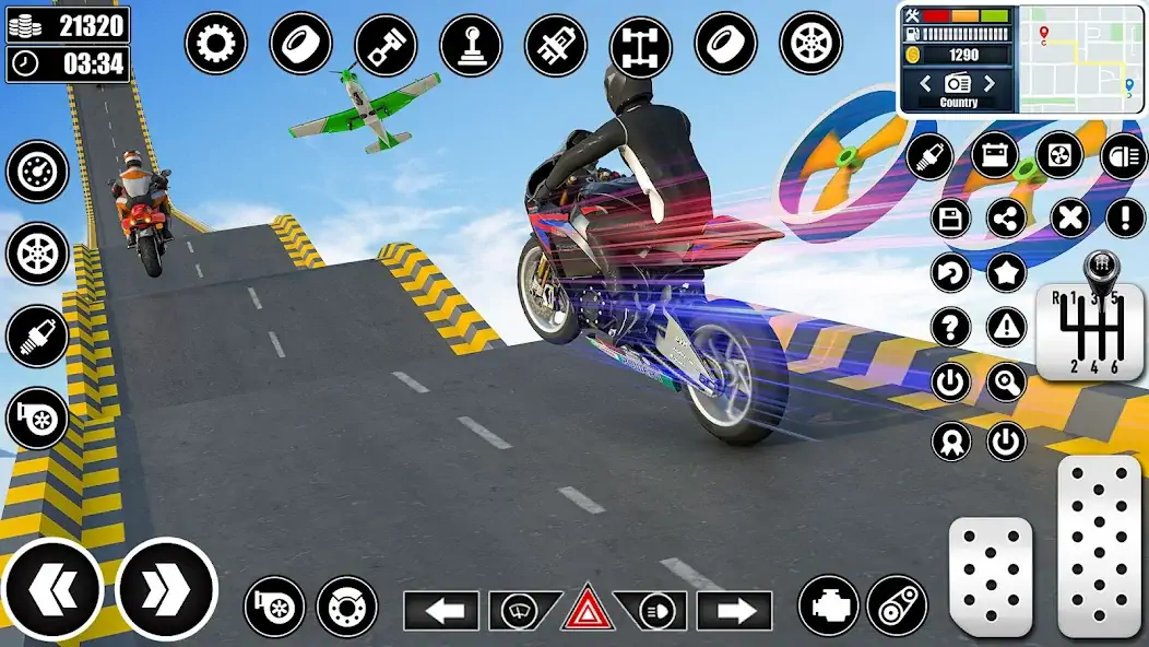 Download Bike Stunts Race : Bike Games [MOD, Unlimited money/gems] + Hack [MOD, Menu] for Android