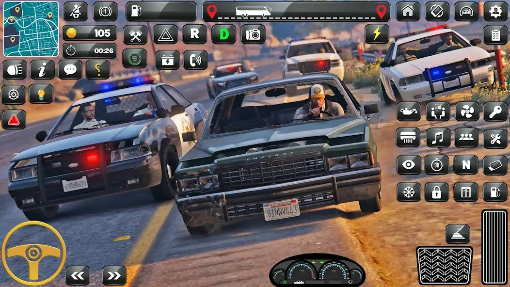 Download Police Car Game Car Parking 3D [MOD, Unlimited money/coins] + Hack [MOD, Menu] for Android