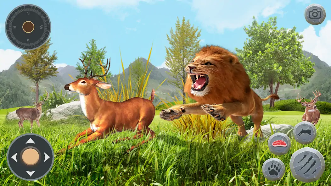 Download Lion Simulator Wild Animal 3D [MOD, Unlimited money/gems] + Hack [MOD, Menu] for Android