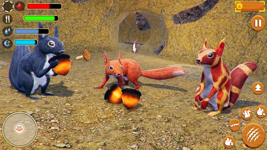Download Wild Squirrel Family Sim 3D [MOD, Unlimited money/gems] + Hack [MOD, Menu] for Android