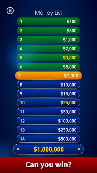Download Millionaire 2023 Trivia Quiz [MOD, Unlimited money/gems] + Hack [MOD, Menu] for Android