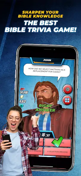 Download Bible Trivia Game: Heroes [MOD, Unlimited money] + Hack [MOD, Menu] for Android