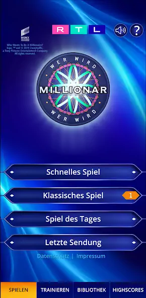 Download Wer wird Millionär? Training [MOD, Unlimited money/coins] + Hack [MOD, Menu] for Android