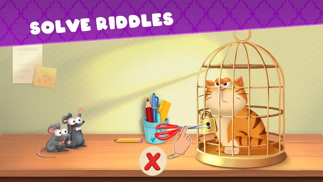 Download Pet's Riddles: logic puzzles [MOD, Unlimited money] + Hack [MOD, Menu] for Android
