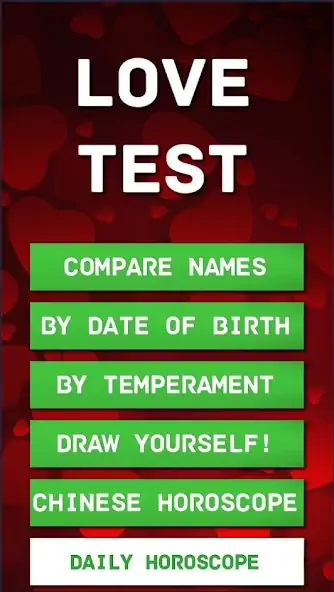 Download Love Test [MOD, Unlimited coins] + Hack [MOD, Menu] for Android