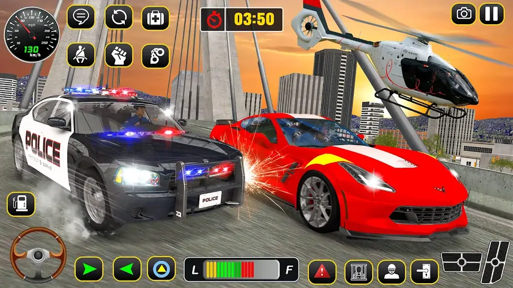 Download Police Car Chase: Thief Chase [MOD, Unlimited coins] + Hack [MOD, Menu] for Android