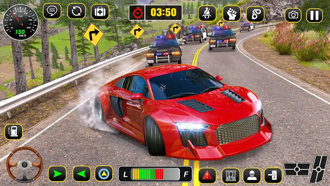 Download Police Car Chase: Thief Chase [MOD, Unlimited coins] + Hack [MOD, Menu] for Android