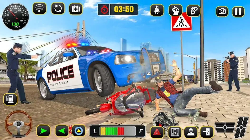 Download Police Car Chase: Thief Chase [MOD, Unlimited coins] + Hack [MOD, Menu] for Android