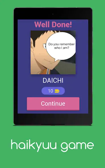 Download haikyuu quiz characters [MOD, Unlimited money/coins] + Hack [MOD, Menu] for Android