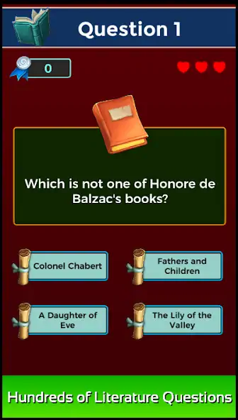Download Literature Quiz Game [MOD, Unlimited coins] + Hack [MOD, Menu] for Android