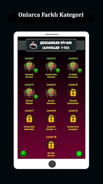 Download Osmanlı Tarihi Bilgi Yarışması [MOD, Unlimited money/gems] + Hack [MOD, Menu] for Android