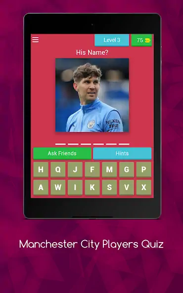 Download Manchester City Player's Quiz [MOD, Unlimited money] + Hack [MOD, Menu] for Android