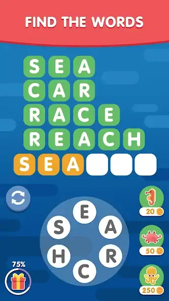 Download Word Search Sea: Word Puzzle [MOD, Unlimited money] + Hack [MOD, Menu] for Android