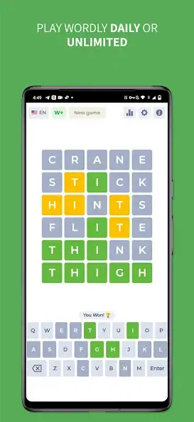 Download Wordly - Daily Word Game [MOD, Unlimited money/gems] + Hack [MOD, Menu] for Android