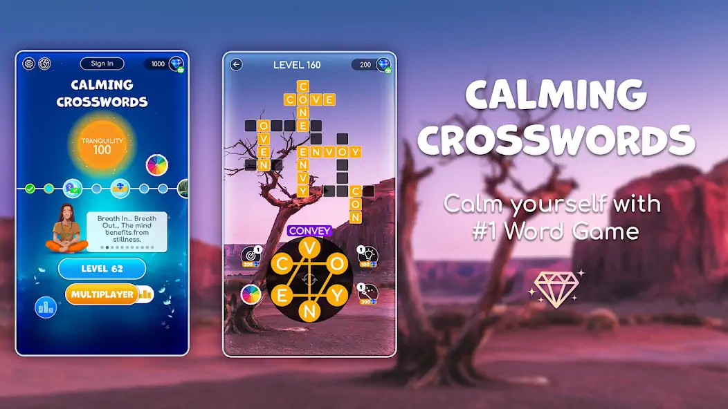Download Calming Crosswords [MOD, Unlimited coins] + Hack [MOD, Menu] for Android