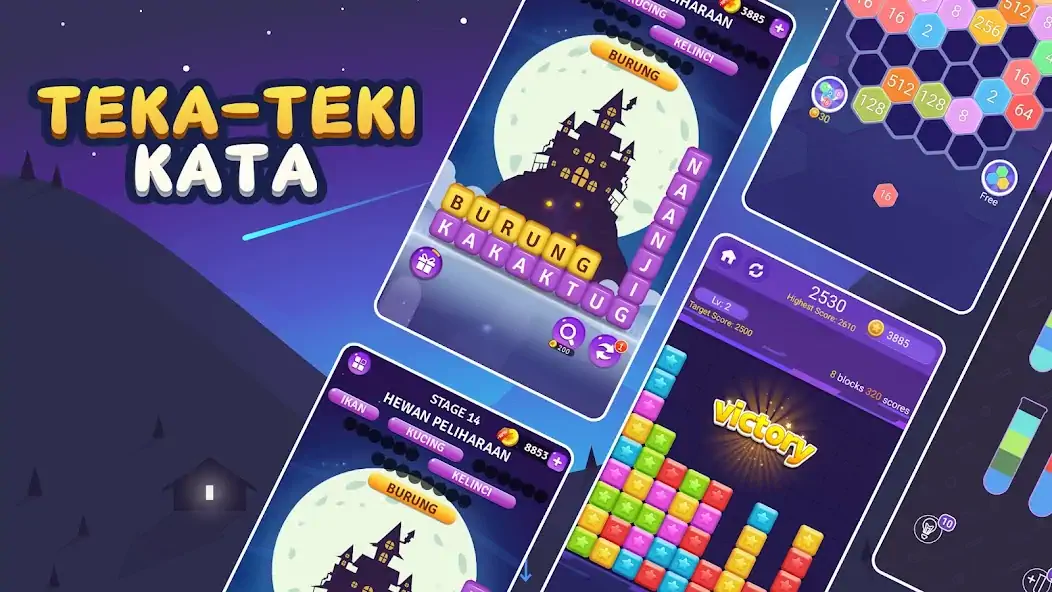 Download Teka-teki Kata [MOD, Unlimited money/gems] + Hack [MOD, Menu] for Android