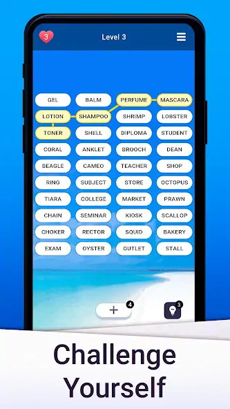 Download Associations: Word Puzzle Game [MOD, Unlimited money/gems] + Hack [MOD, Menu] for Android