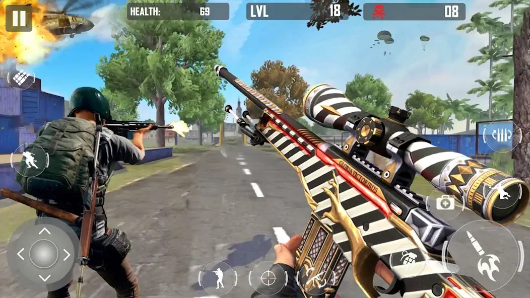 Download Squad Fire Gun Games - Battleg [MOD, Unlimited money/gems] + Hack [MOD, Menu] for Android