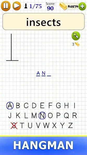 Download Hangman - Word Game [MOD, Unlimited money/gems] + Hack [MOD, Menu] for Android